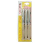 Kaimano Coltelli Bistecca Italicus Tortora Set 6 Pezzi Acciaio Inox Originali