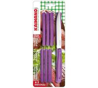 Kaimano Coltelli da Bistecca Dinamik Lilla Set 9 Pezzi (6+3) Acciaio Inox