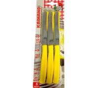 Kaimano coltelli Dinamik giallo plastica seghetto 6 pezzi