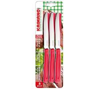 Kaimano KDN021806R 6 Coltelli Dinamik Bistecca Lama Dentata [ Colori Assortiti]