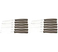 Kaimano KDN041512L Dinamik Coltelli Tavola, Acciaio Inossidabile, Marrone, 12 unità