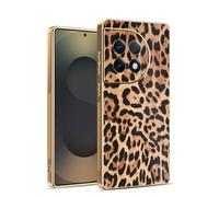 Kainevy Cover per OnePlus ACE 2 Pro Leopardata Fiore Motivo Aesthetic per Donne e Ragazze, Antiurto AntiGraffio Pelle Silicone Custodia Elegante Sottile Resistente Case (Leopardo)