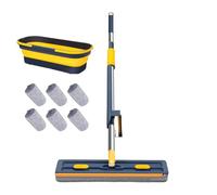 kaiop in Microfibra | Attrezzo per Pulire i Pavimenti con Raschietto,Testa Grande Girevole 360 Gradi Per Casa Soggiorno Camera Da Letto Moquette Piastrelle Parquet Cucina Garage