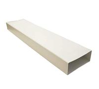 Kair - Canalina piatta rettangolare, 220 mm x 90 mm, lunghezza 1 m