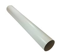 Kair Tubo di plastica 125 mm - 1 metro di lunghezza - Canale rigido dritto