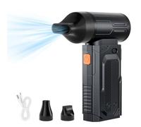 Kairey Aria Compressa Elettrico Duster, soffiatore d'aria da 130000 giri/min ventilatore a getto portatile a 5 marce spolverino riutilizzabile regolabile per raffreddamento lavaggio tastiera auto PC