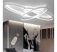 Kairry LED Dimmerabile Plafoniera Lampada da salotto bianca 46W 3220LM moderna Lampada da soffitto decorativa creativo in acrilico metallo Illuminazione a soffitto per soggiorno camera da letto cucina