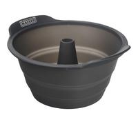 KAISER 2300681276 Stampo Rotondo per ciambellone, Eccellente Antiaderente, doratura Uniforme, Silicone, Nero