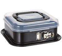 Kaiser 623009 Bake&Take Teglia Quadrata con Chiusura a Cerniera e Campana per Il Trasporto, 24 x 24 cm