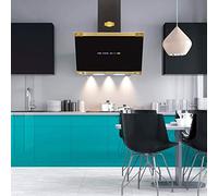 Kaiser AT 9445 AD+Kit di circolazione dell'aria. Cappa da parete 90 cm, testa libera, vetro, 1250m³/h, cappa di scarico, apertura elettrica, vincitore del tedesco Brand Award 2018