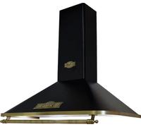 Kaiser Cappa aspirante Empire, 90 cm, cappa da parete, colore nero, 910 m³/h LED, 3 livelli, 69 dB, nero/bronzo