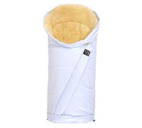 Kaiser Coosy 67216229 - Coprigambe in pelliccia di agnello, colore: Azzurro