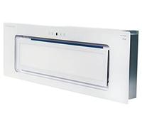 Kaiser Cuffia da soffitto EA 946 W Eco, mattone per ventola, vetro bianco, cappa da incasso 90 cm, 750 m³/h, LED