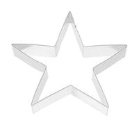 Kaiser di Natale a Forma di Stella Gingerbread Cookie Cutter, Argento