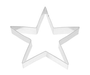 Kaiser di Natale a Forma di Stella Gingerbread Cookie Cutter, Argento