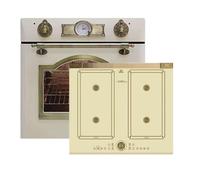 Kaiser EH 6355 ElfEm Elettrici Forno da incasso 67L /8 funzioni/forno retrò/8 funzioni/autosufficiente+ KCT 6745 ElfAD piano cottura a induzione, piano cottura a induzione retrò, 4 QickHeat