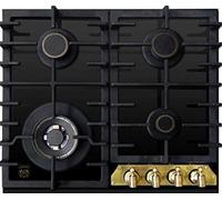 Kaiser Empire 6325 piano cottura da incasso a gas o propano, 60cm autosufficiente, smaltato nero, Dispositivo di sicurezza termoelettrica di gas Controll