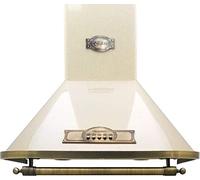 Kaiser Empire cappa aspirante a parete 60 cm/Avorio - Empire/manico - bronzo/motore potente 910 m³/h/ESSE/retrò/incl. Filtro a carbone attivo/scarico aria convezione