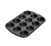 Kaiser ORIGINAL 646206 Stampo per 12 Muffin, 38 x 27 x 3cm, colore nero