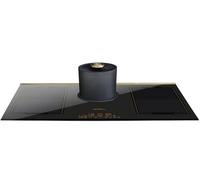 Kaiser Piano cottura a induzione, 90 cm, autosufficiente, KCT 9365 IEm, piano cottura a induzione da incasso con cappa integrata 1250 m³/h, design retrò impero in bronzo