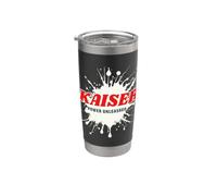 Kaiser Power Unleashed Red Name Design Bicchiere termico in acciaio inox doppia parete