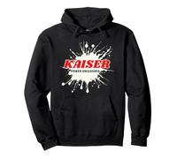 Kaiser Power Unleashed Red Name Design Felpa con Cappuccio