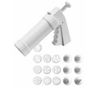 Kaiser Pressa per Biscotti da Pasticceria, 200 ml. 10 Dischi di Design, 6 ugelli Decorativi, Funzionamento Semplice con Una Sola Mano