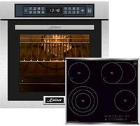 Kaiser Set forno EH 6306 R+KCT 6715 F, Forno da incasso, inox,79L 15 Fct. +piano cottura in vetroceramica 60 cm
