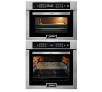 Kaiser SetEH 6306 R+ EM 6307 R, set da forno da incasso 79 l, 15 funzioni, acciaio inox + forno a microonde, altezza 45 cm, griglia a infrarossi, 22 funzioni