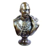 Kaiser Wilhelm Ii - Statuetta di Bronzo/Bronzo Busto - Tedesco Empire - Firmato - gladenb Eck - Comprare Busti
