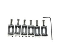 KAISH 10,5 mm larghezza in acciaio inox chitarra elettrica vintage ponte selle vintage stile piegato chitarra selle per americano/squier/importazione strat/stratocaster argento