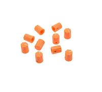 KAISH 10 manopole per pedale effetto cilindro per chitarra, colore arancione