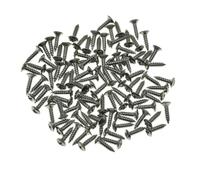 KAISH 100 viti per battipenna per chitarra e basso, diametro 6 mm, in acciaio inox, con testa a croce per ST/TL/Import chitarre, nichel