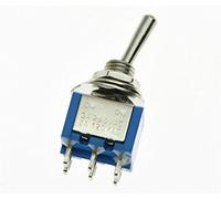 Kaish 10PCS Dpdt Guitar mini interruttore a levetta 2 posizioni on-on 6 pin auto/barca interruttori