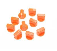 Kaish 10PCS Guitar Amp effetto pedale manopole puntatore manopola con vite arancione