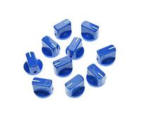 Kaish 10PCS Guitar Amp effetto pedale manopole puntatore manopola con vite blu