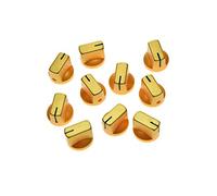 Kaish 10PCS Guitar Amp effetto pedale manopole puntatore manopola con vite oro