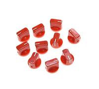 Kaish 10PCS Guitar Amp effetto pedale manopole puntatore manopola con vite rosso
