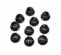 Kaish 10PCS nero mini MXr Style Skirted manopola Amp inserto in ottone effetto pedale manopole