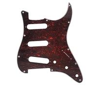 KAISH 11 Foro American Vintage 62 Strat/ST Stile SSS Singolo Bobina Pick Guard Chitarra Battipenna Piastra Scratch per Stratocaster/Strat Tartaruga Rosso