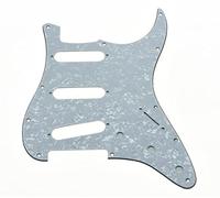 Kaish 11 hole Jimi Hendrix Strat Style chitarra Pickguard Bridge, bianco perla