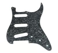 Kaish 11 hole Jimi Hendrix Strat Style chitarra Pickguard Bridge, Black Pearl
