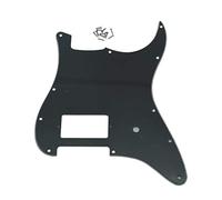 Kaish 11 hole Strat ST One humbucker chitarra battipenna scratch piastra Fits Fender Delonge vari colori, Black 3 Ply