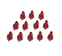 KAISH 12pcs 1/4 "Vintage sollevato Mini Chicken Head Knobs Piccole Dimensioni Guitar Bass Potentiometro Manopole con Set Vite Rosso