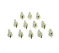 KAISH 12pcs 1/4 "Vintage sollevato Mini Chicken Head Knobs Piccole Dimensioni Guitar Bass Potentiometro Manopole con Set Vite Invecchiato Bianco