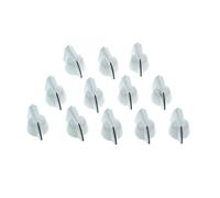 KAISH 12pcs 1/4 "Vintage sollevato Mini Chicken Head Knobs Piccole Dimensioni Guitar Bass Potentiometro Manopole con Set Vite Bianco