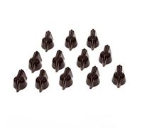 KAISH 12pcs 1/4 "Vintage sollevato Mini Chicken Head Knobs Piccole Dimensioni Guitar Bass Potentiometro Manopole con Set Vite Marrone