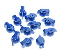 Kaish 12PCS Flat Top amplificatore per chitarra effetto pedale Chicken Head manopole blu