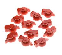 Kaish 12PCS Flat Top amplificatore per chitarra effetto pedale Chicken Head manopole rosso