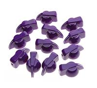 Kaish 12PCS Flat Top amplificatore per chitarra effetto pedale Chicken Head manopole viola